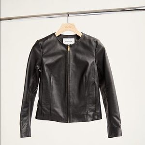 Aritzia Jett Babaton Black Leather Jacket (SizeM)